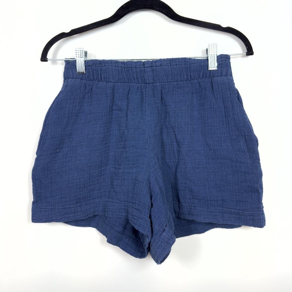 GAP Blue Faux Denim 100% Cotton Flowy Stretch Shorts Size XS